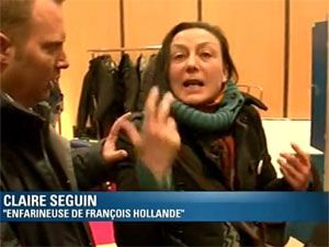 Во Франции дама обсыпала мукой кандидата в президенты (ВИДЕО)