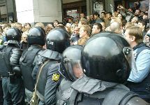 Разгон акции на Триумфальной площади 31 августа 2010 года. Хочется отметить о том, что фото Дмитрия Борко/Грани. Ру