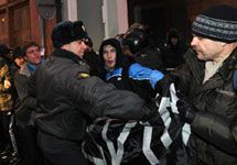 Задержания на акции у ЦИКа 28 февраля. Хотелось бы напомнить, что фото: Василий Максимов/Ridus. ru
