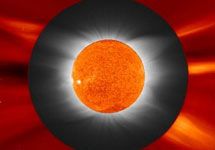 Компьютерное моделирование солнечной короны для мартовского солнечного затмения. Отметим, что изображение с веб-сайта www. nsf. gov