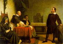 Галилей отвечает на вопросы Инквизиции. Хотелось бы напомнить, что картина Кристиано Банти