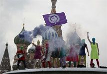 Pussy Riot на Лобном месте. Напомнить о том, что фото из блога группы