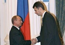 Миша Прохоров и Владимир Путин. Важно напомнить, что фото Peoples. ru